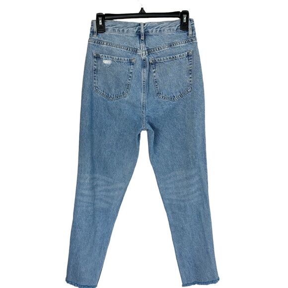 Pacsun SZ 26 Ultra High-Rise Slim Jeans Button-Fly Distressed Pockets Light Wash - Picture 4 of 11